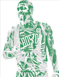 Kyrie Irving Boston Celtics Pixel Art 7 - Poster | Canvas Wall Art Print