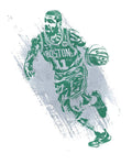 Kyrie Irving Boston Celtics Water Color Art 2 - Poster | Canvas Wall Art Print