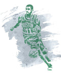 Kyrie Irving Boston Celtics Water Color Art 3 - Poster | Canvas Wall Art Print