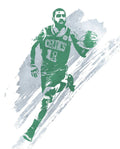 Kyrie Irving Boston Celtics Water Color Art 4 - Poster | Canvas Wall Art Print