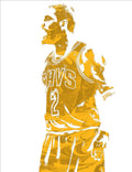 Kyrie Irving Cleveland Cavaliers Pixel Art 10 - Poster | Canvas Wall Art Print