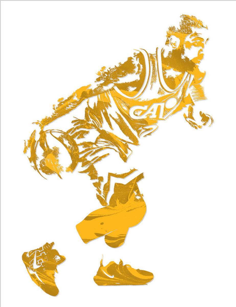 Kyrie Irving Cleveland Cavaliers Pixel Art 12 - Poster | Canvas Wall Art Print