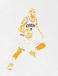 Kyrie Irving Cleveland Cavaliers Pixel Art - Poster | Canvas Wall Art Print