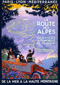La Route Des Alpes Vintage Travel - Poster | Canvas Wall Art Print