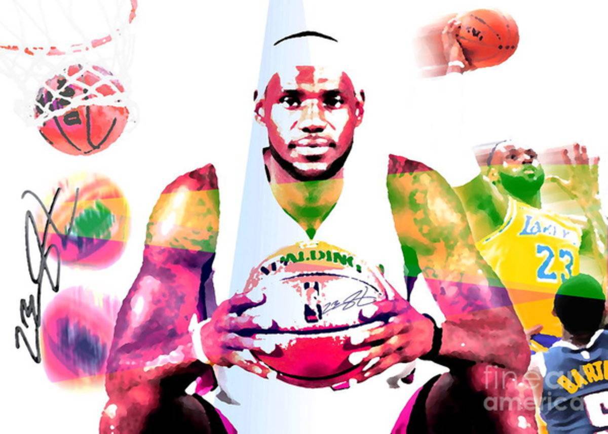 Labron James Pose - Poster | Canvas Wall Art Print