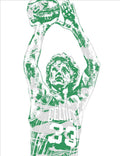 Larry Bird Boston Celtics Pixel Art 5 - Poster | Canvas Wall Art Print
