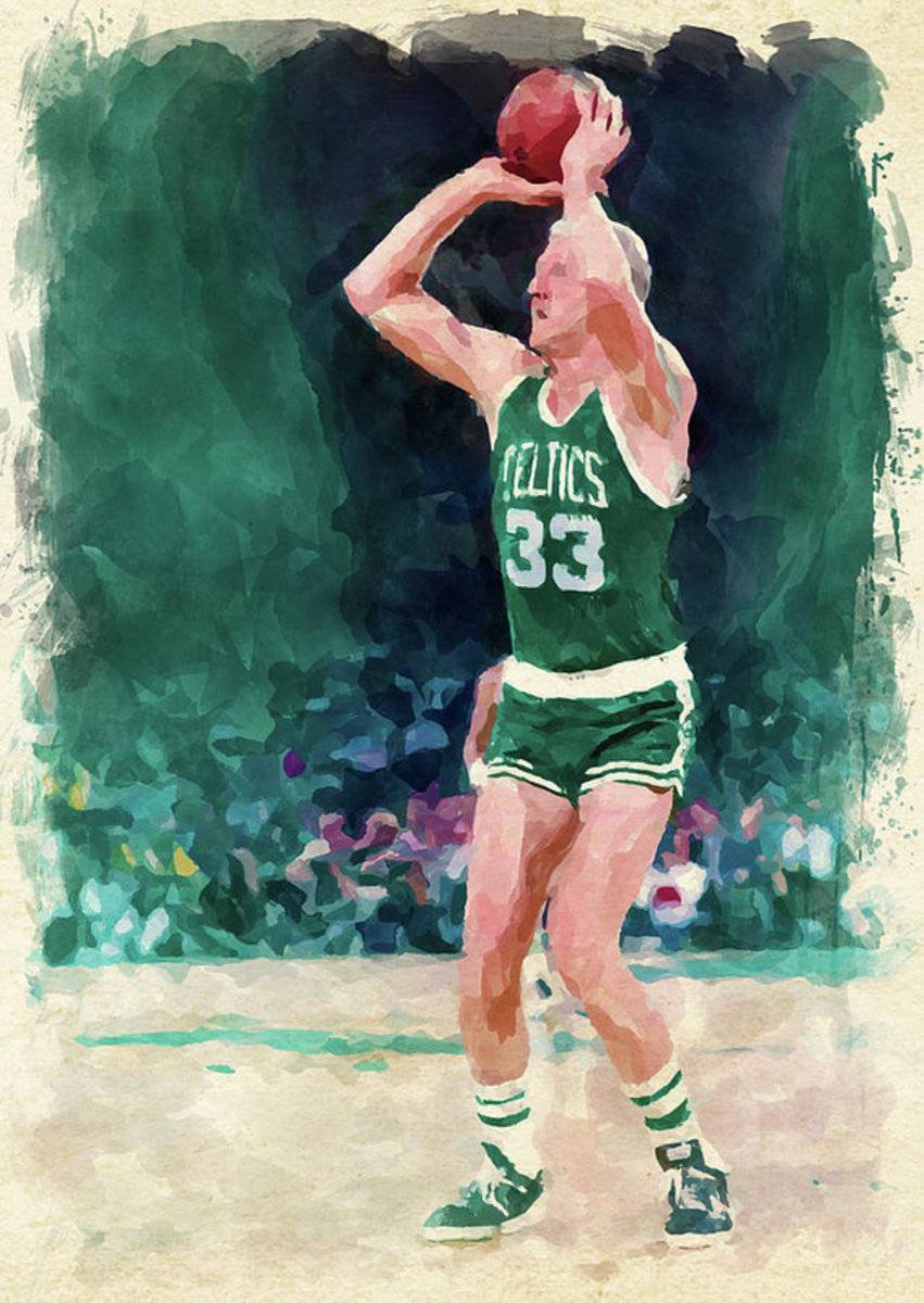 Larry Bird Paint - Poster | Canvas Wall Art Print