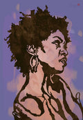 Lauryn Hill Pop Stylised Art Sketch - Rapper - Poster | Canvas Wall Art Print