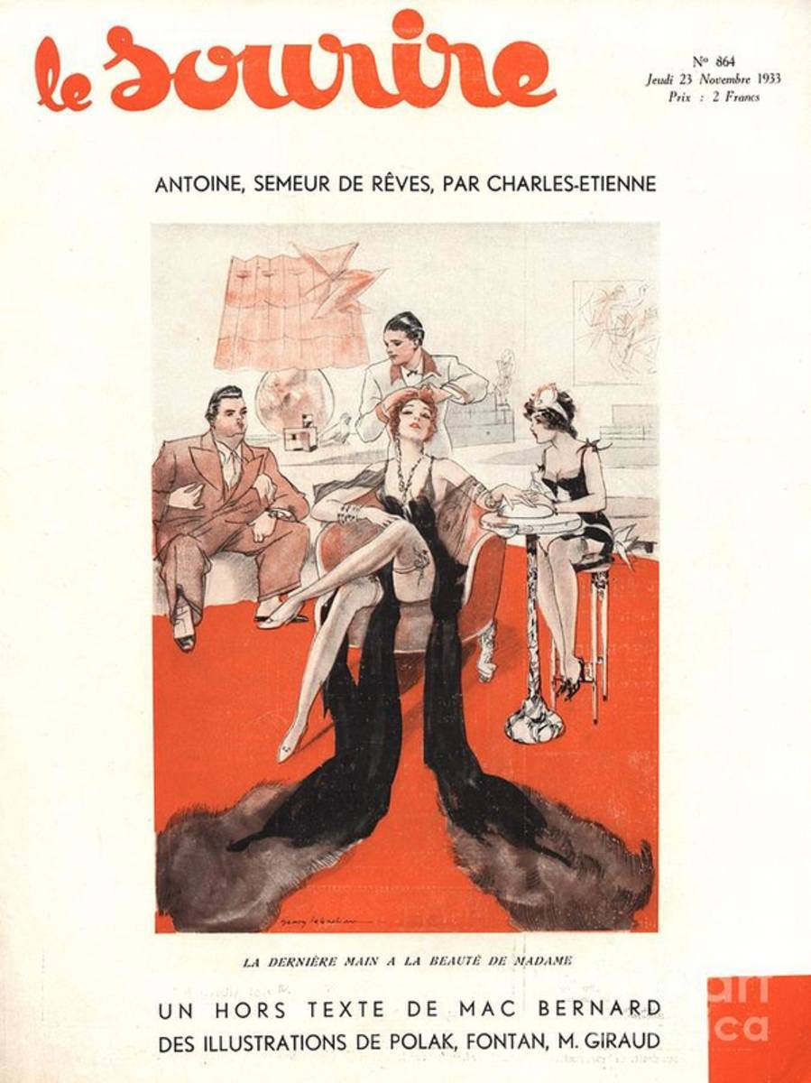 Le Sourire 1933 1930S France Glamour - Poster | Canvas Wall Art Print