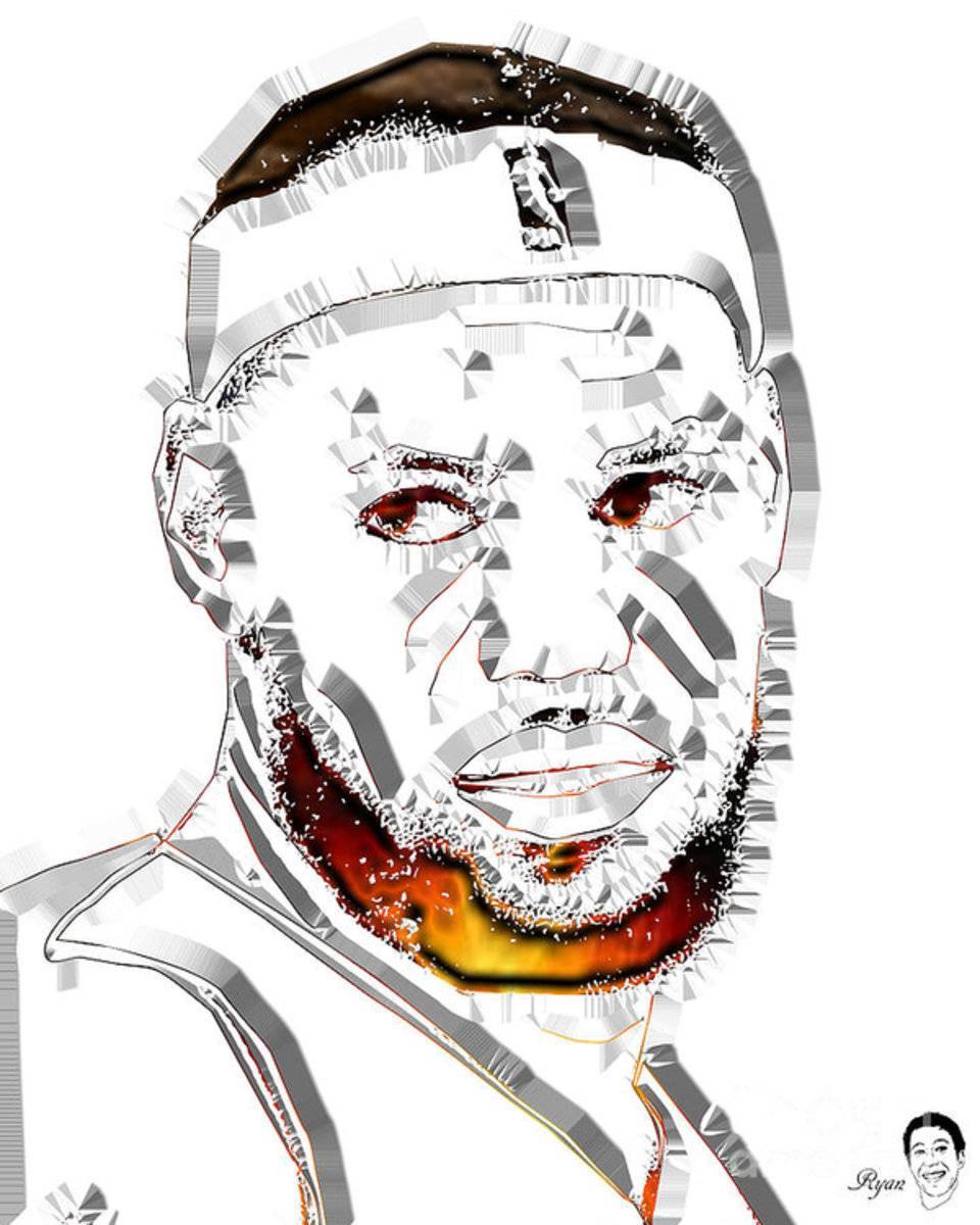 Lebron James Basketball - Poster | Canvas Wall Art Print