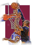 Lebron James Cleveland Cavaliers Oil Art - Poster | Canvas Wall Art Print