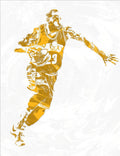 Lebron James Cleveland Cavaliers Pixel Art 14 - Poster | Canvas Wall Art Print