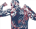 Lebron James Cleveland Cavaliers Pixel Art 53 - Poster | Canvas Wall Art Print