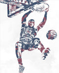 Lebron James Cleveland Cavaliers Pixel Art 64 - Poster | Canvas Wall Art Print