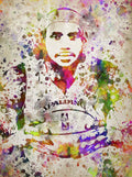 Lebron James In Color - Poster | Canvas Wall Art Print