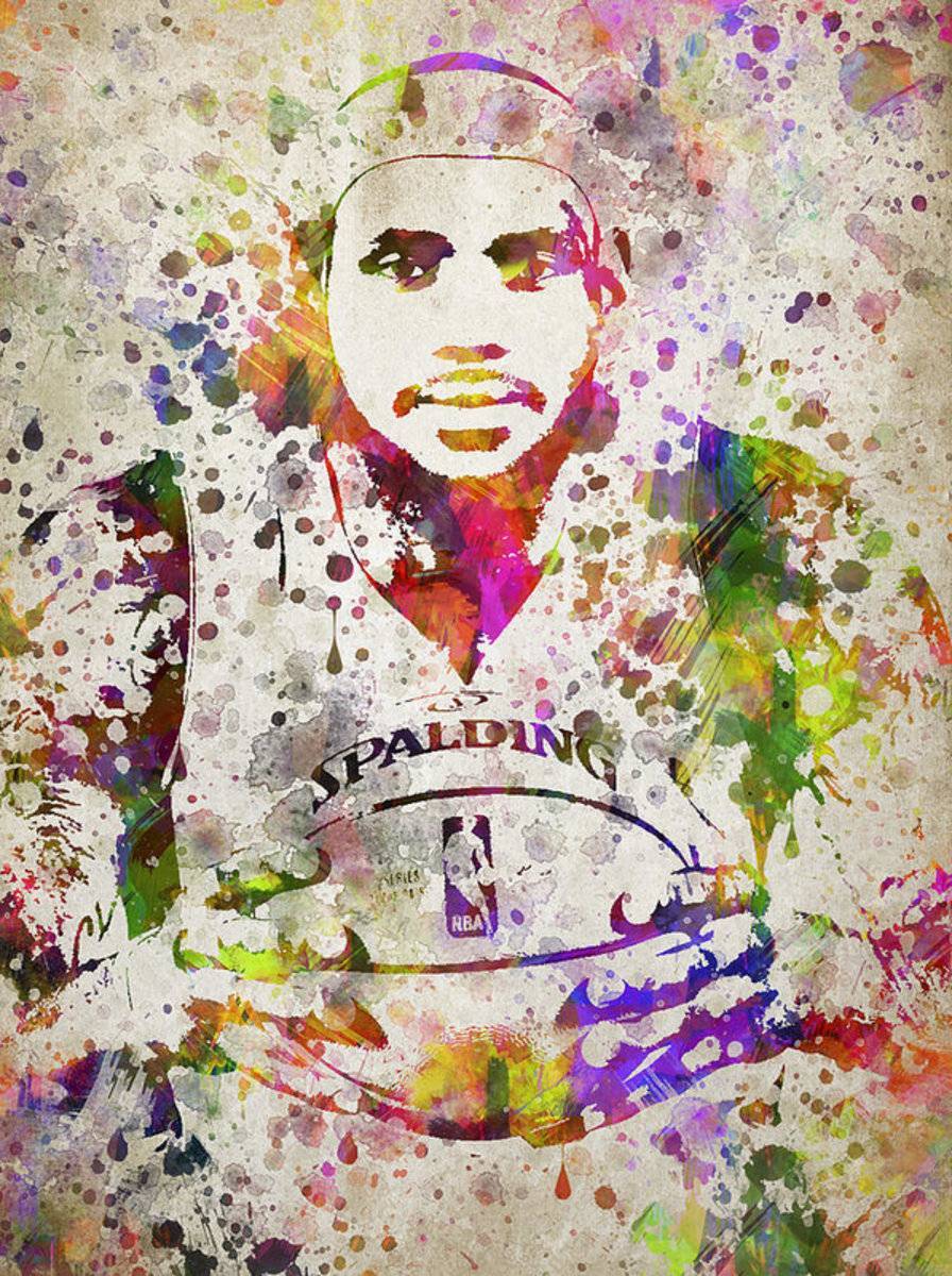 Lebron James In Color - Poster | Canvas Wall Art Print