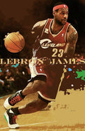Lebron James, King James, Cleveland Cavaliers - Poster | Canvas Wall Art Print