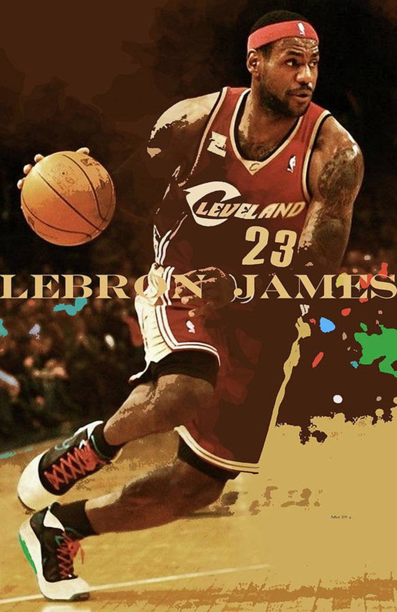 Lebron James, King James, Cleveland Cavaliers - Poster | Canvas Wall Art Print