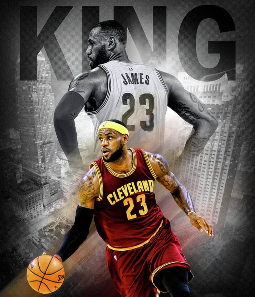 Lebron James - King James - Poster | Canvas Wall Art Print