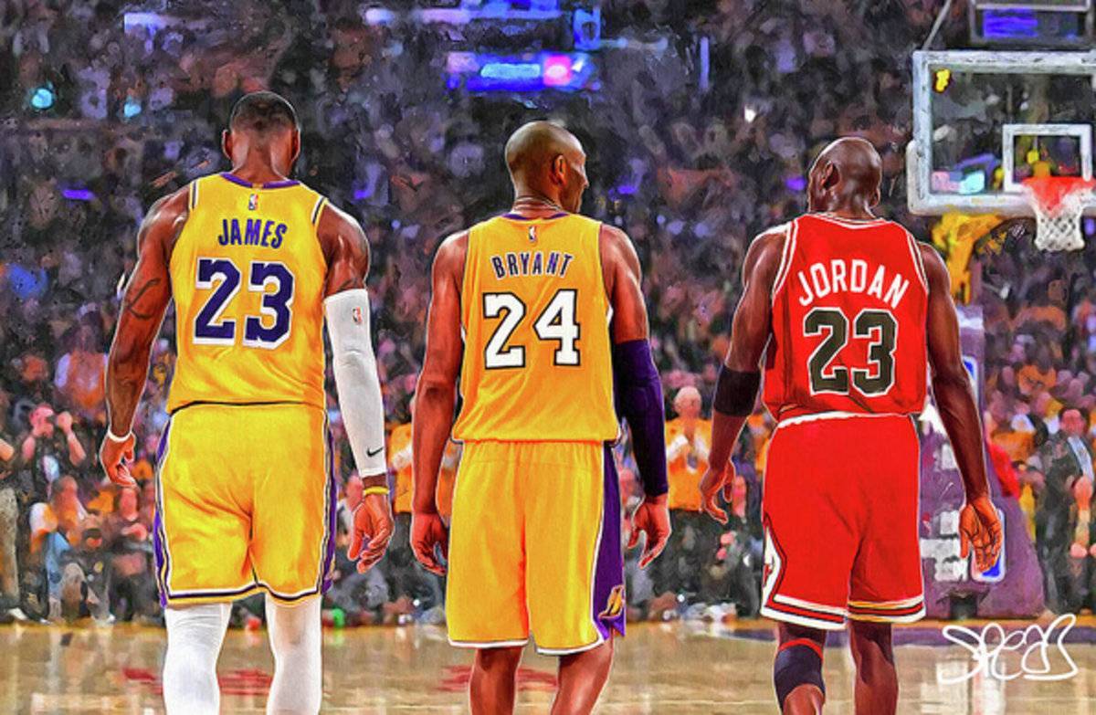 Lebron James Kobe Bryant And Michael Jordan Poster - Canvas Print - Poster | Canvas Wall Art Print