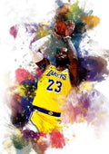 Lebron James La Lakers Nba Player - Poster | Canvas Wall Art Print
