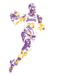 Lebron James Los Angeles Lakers Pixel Art 2 - Poster | Canvas Wall Art Print