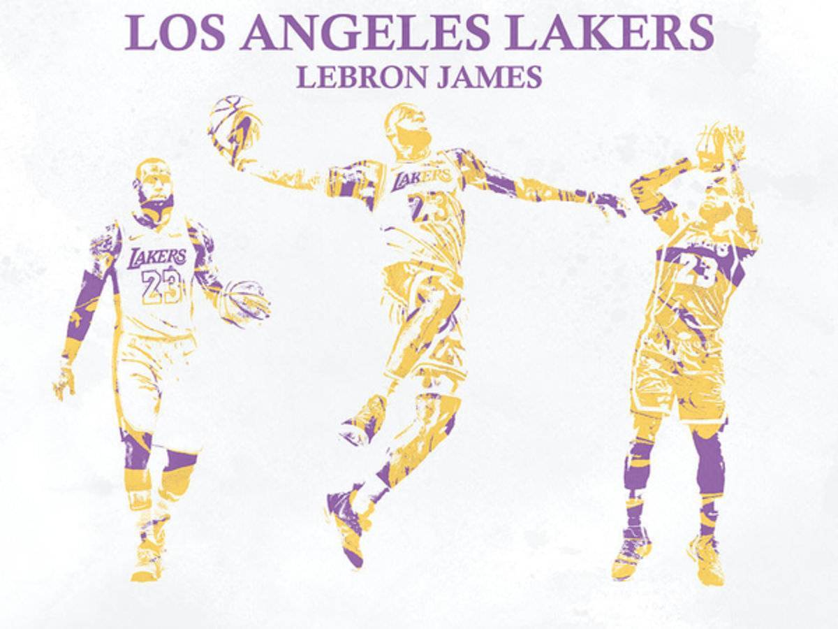Lebron James Los Angeles Lakers Pixel Art 23 - Poster | Canvas Wall Art Print