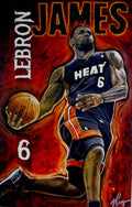Lebron James Oil Painting-Original - Poster | Canvas Wall Art Print