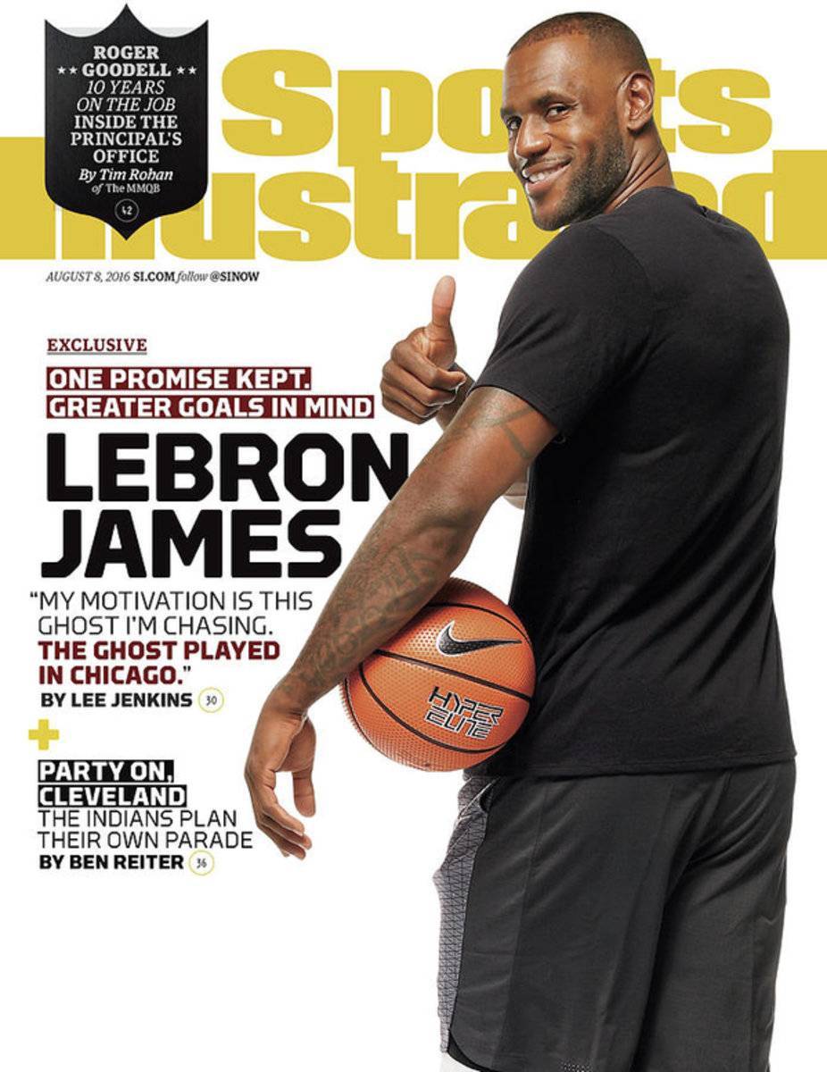 Lebron James One Promise Kept. Greater Goals In Mind. Sports Illustrated Cover - Poster | Canvas Wall Art Print