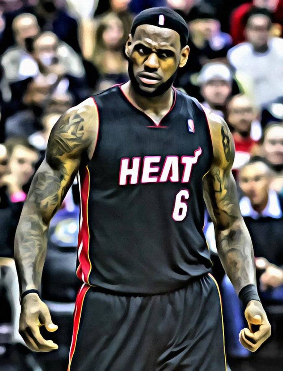 Lebron James Portrait - Poster | Canvas Wall Art Print