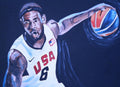 Lebron James Portrait - Poster | Canvas Wall Art Print