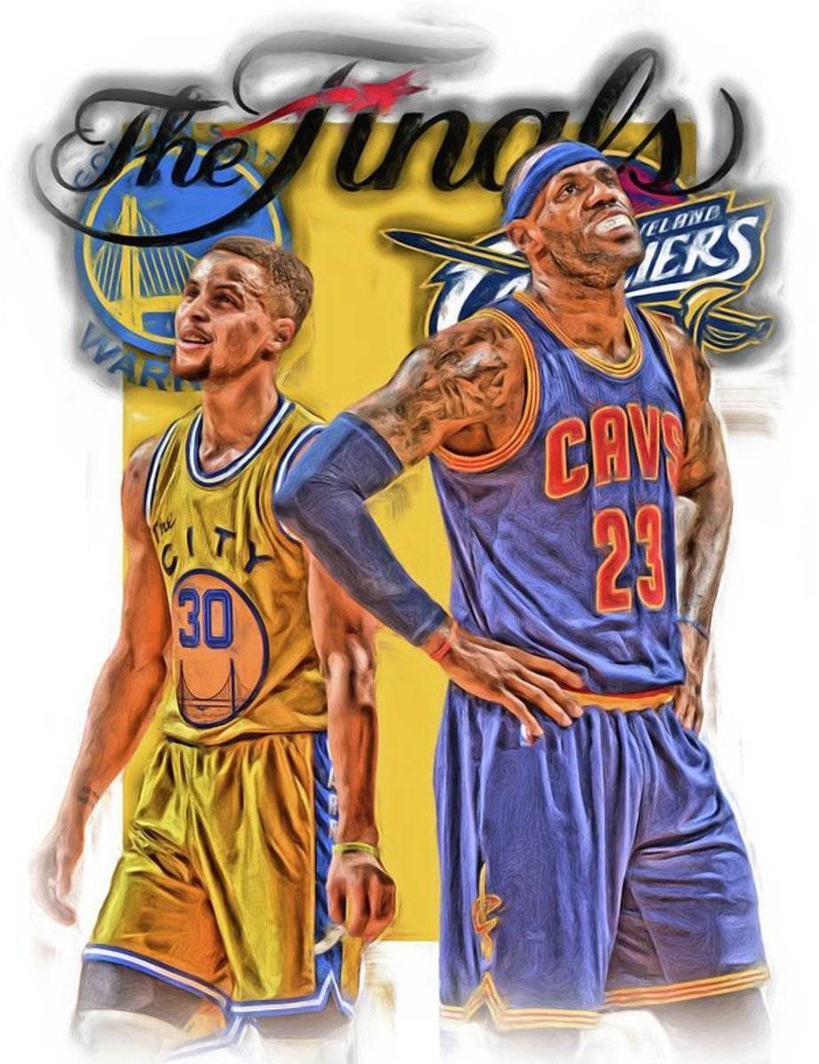 Lebron James Stephen Curry The Finals - Poster | Canvas Wall Art Print