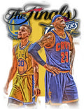 Lebron James Stephen Curry The Finals - Poster | Canvas Wall Art Print