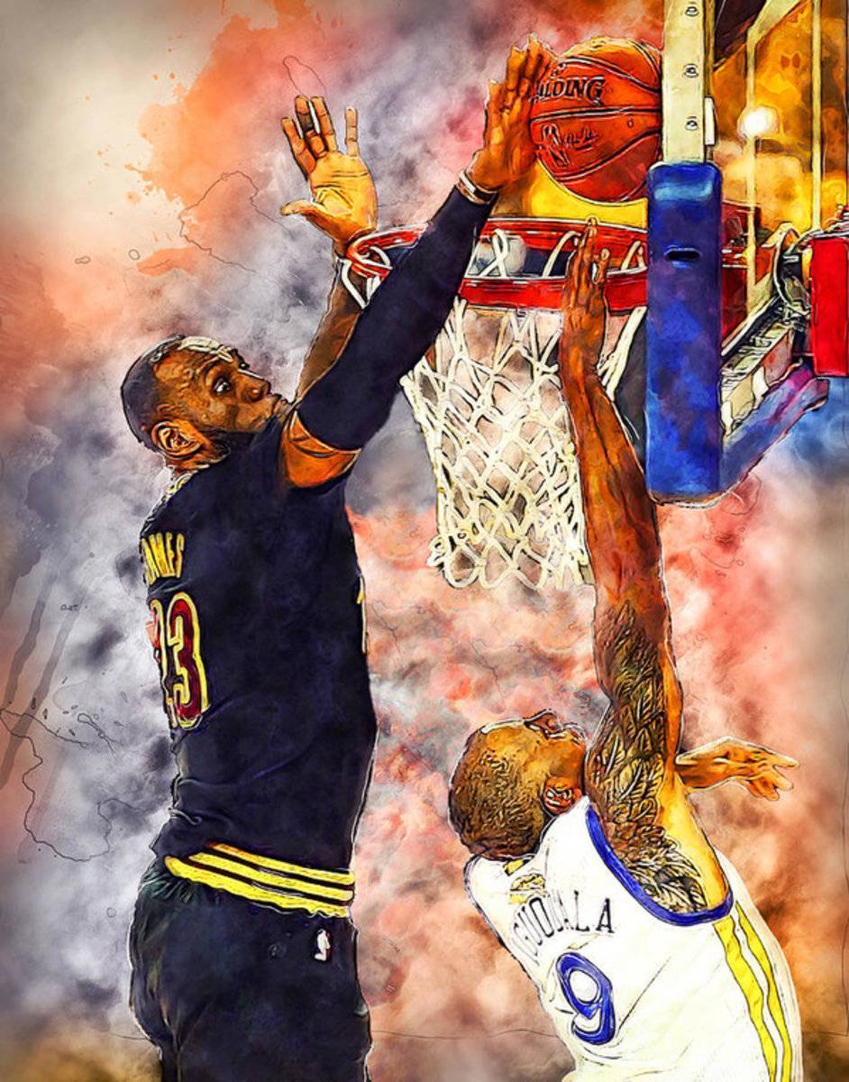 Lebron James The Block Art - Poster | Canvas Wall Art Print