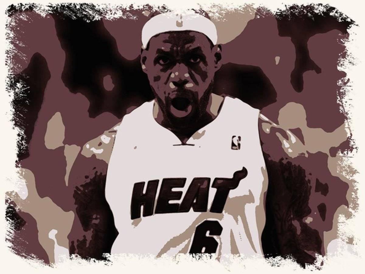 Lebron James Victory Celebration - Poster | Canvas Wall Art Print