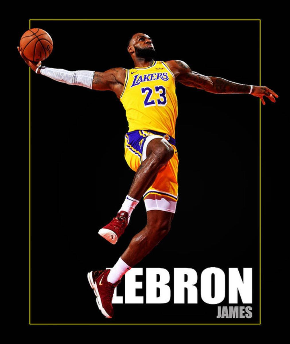 Lebron La Lakers - Poster | Canvas Wall Art Print