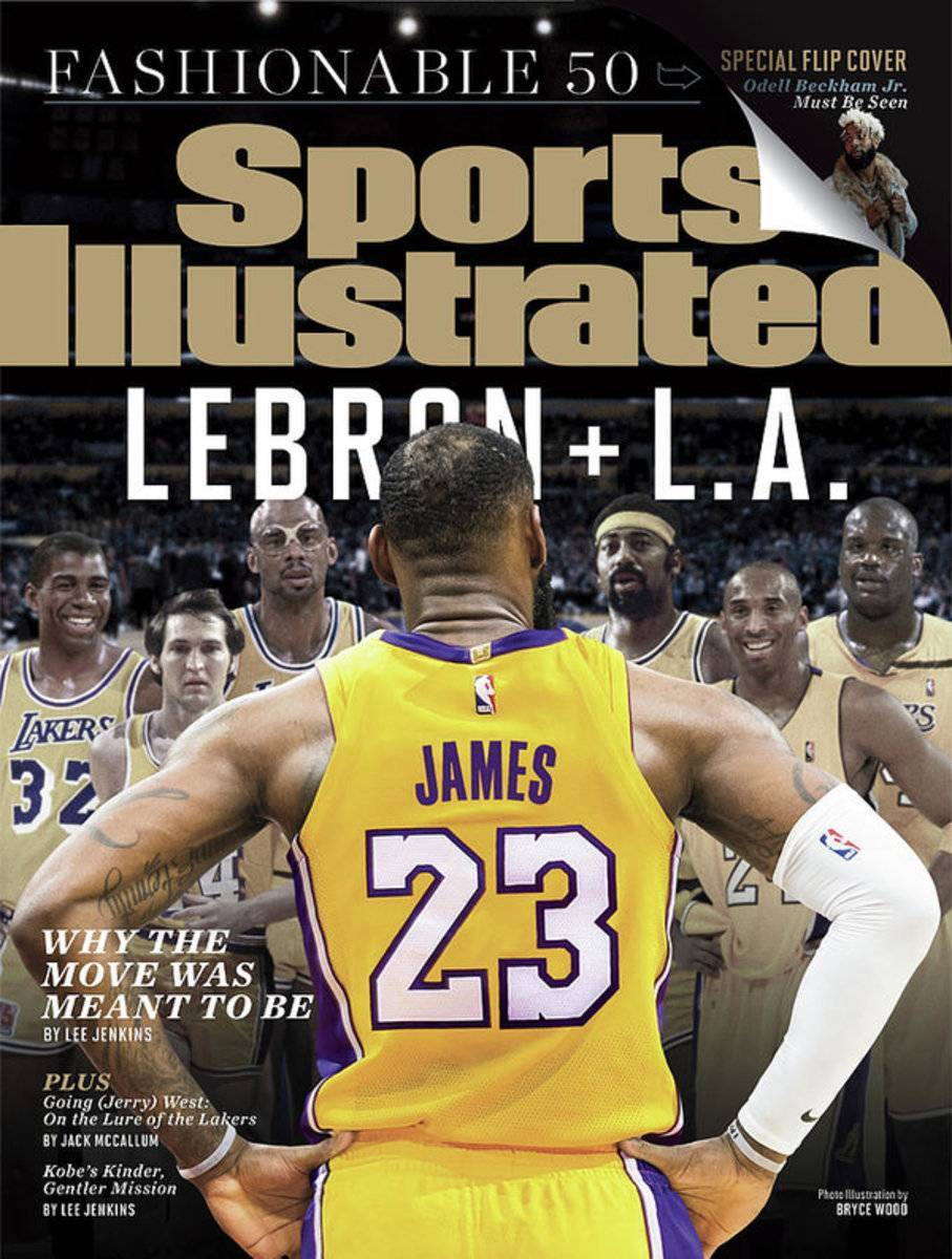 Lebron + L.A. Why The Move Was Meant To Be Sports Illustrated Cover - Poster | Canvas Wall Art Print