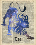 Leo Lion Zodiac - Poster | Canvas Wall Art Print