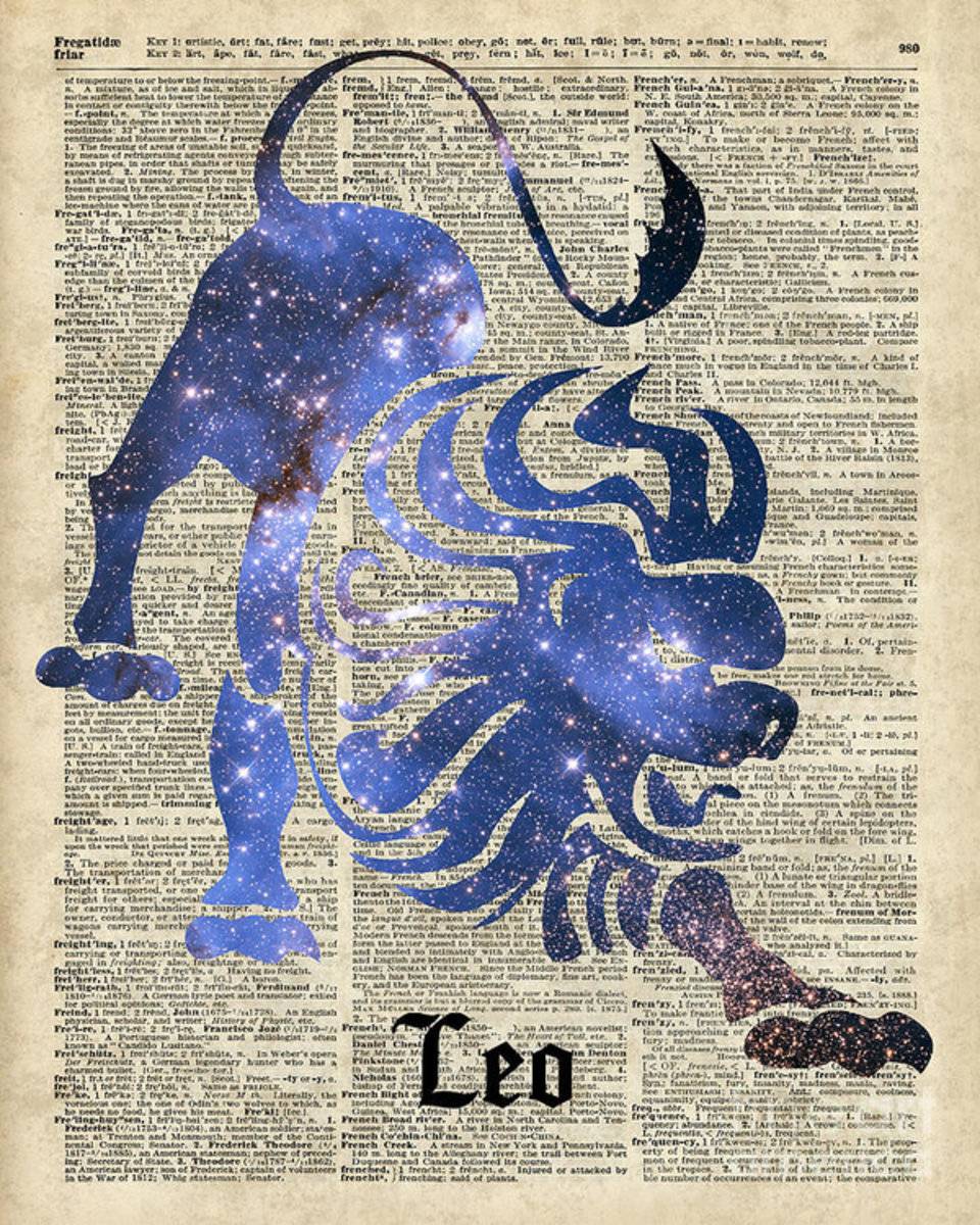 Leo Lion Zodiac - Poster | Canvas Wall Art Print