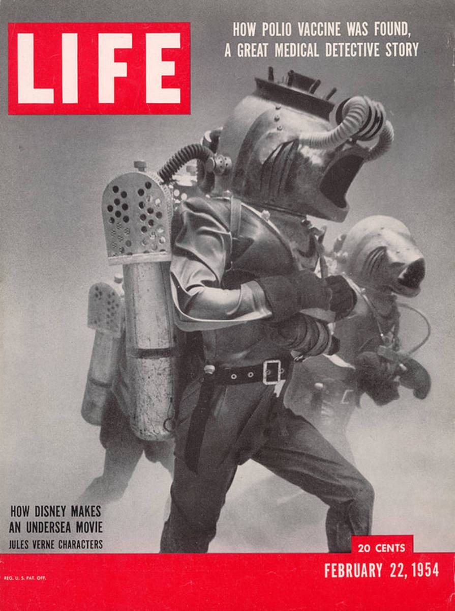 Life Cover 02-22-1954 Underwater Shot - Poster | Canvas Wall Art Print