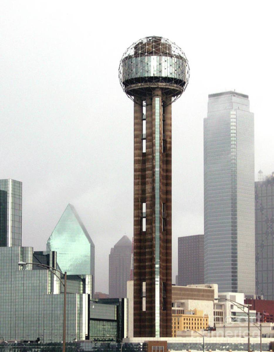 Lifting Fog On Dallas Texas - Poster | Canvas Wall Art Print