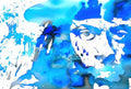 Lil Wayne Blue Paint Splatter - Poster | Canvas Wall Art Print