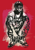 Lil Wayne Pop Stylised Art Sketch - Rapper - Poster | Canvas Wall Art Print