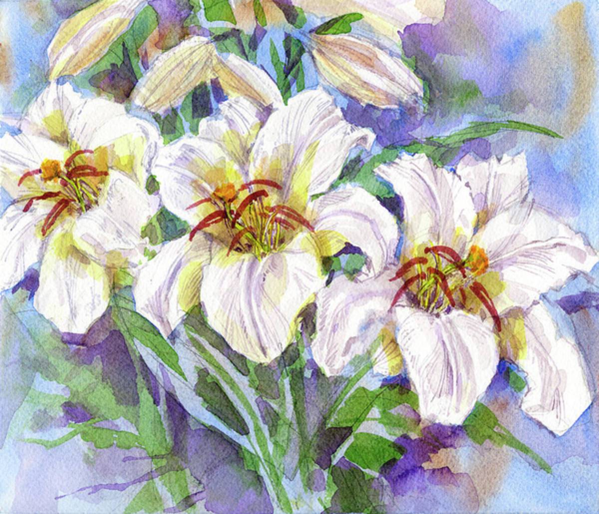 Lilies - Poster | Canvas Wall Art Print
