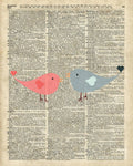 Little Birds Love - Poster | Canvas Wall Art Print