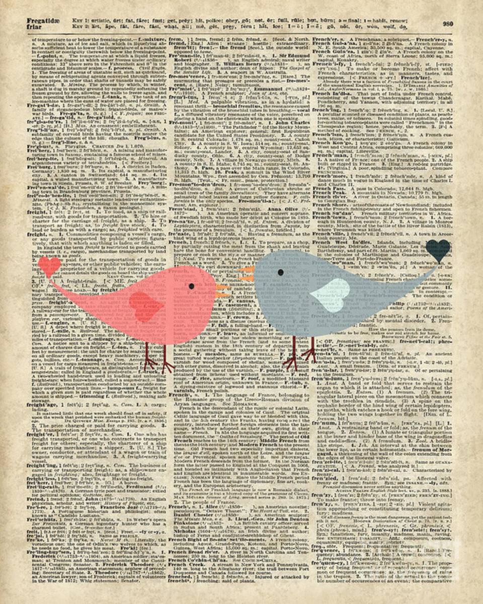 Little Birds Love - Poster | Canvas Wall Art Print