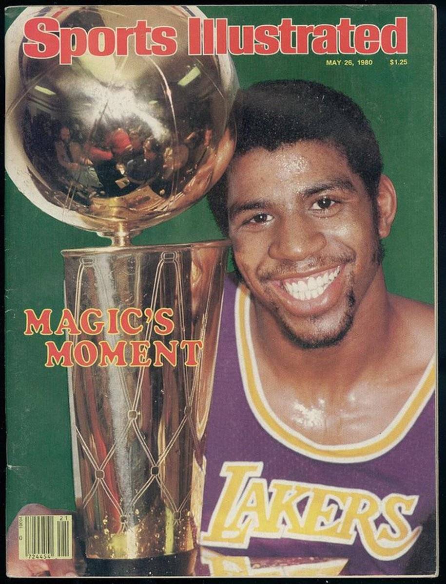 Los Angeles Lakers Earvin Magic Johnson, 1980 Nba Finals Sports Illustrated Cover - Poster | Canvas Wall Art Print