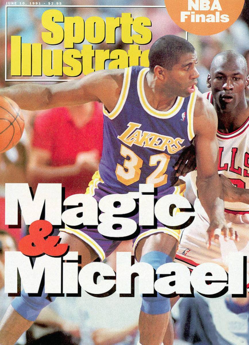 Los Angeles Lakers Magic Johnson, 1991 Nba Finals Sports Illustrated Cover - Poster | Canvas Wall Art Print