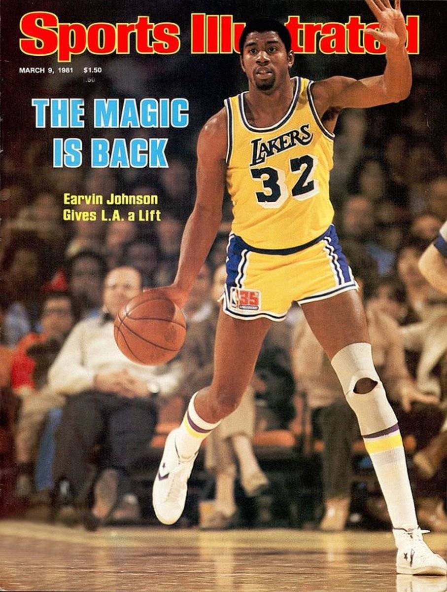 Los Angeles Lakers Magic Johnson... Sports Illustrated Cover - Poster | Canvas Wall Art Print