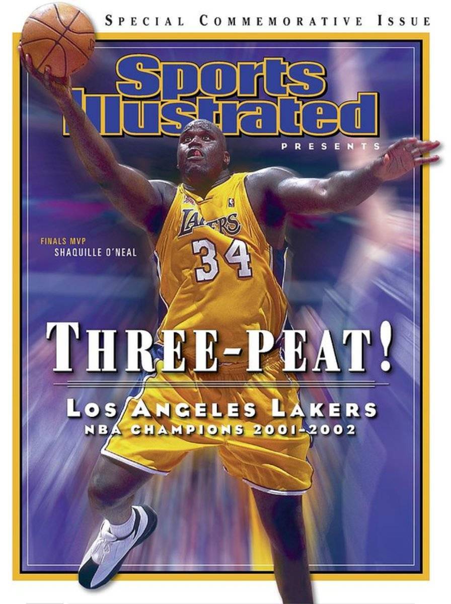 Los Angeles Lakers Shaquille Oneal, 2001 - 2002 Nba Sports Illustrated Cover - Poster | Canvas Wall Art Print